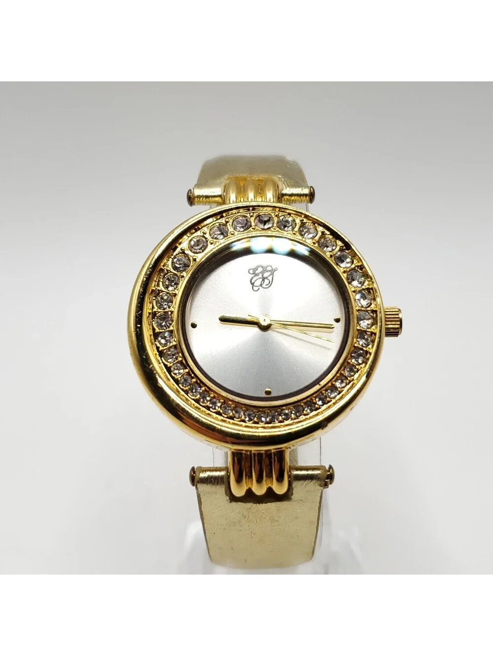 Elizabeth Taylor Quartz Womens 33mm Watch Gold Tone New Battery
